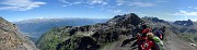 48 Passo di Malgina (2693 m), vista in Valtellina e Retiche a sx , verso Strinato a dx
